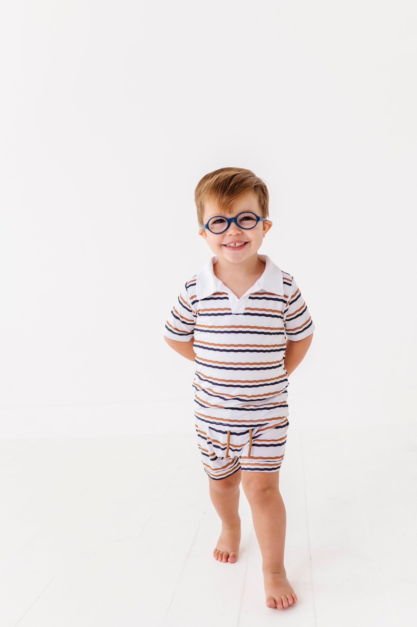 Ribbed Polo Onesie