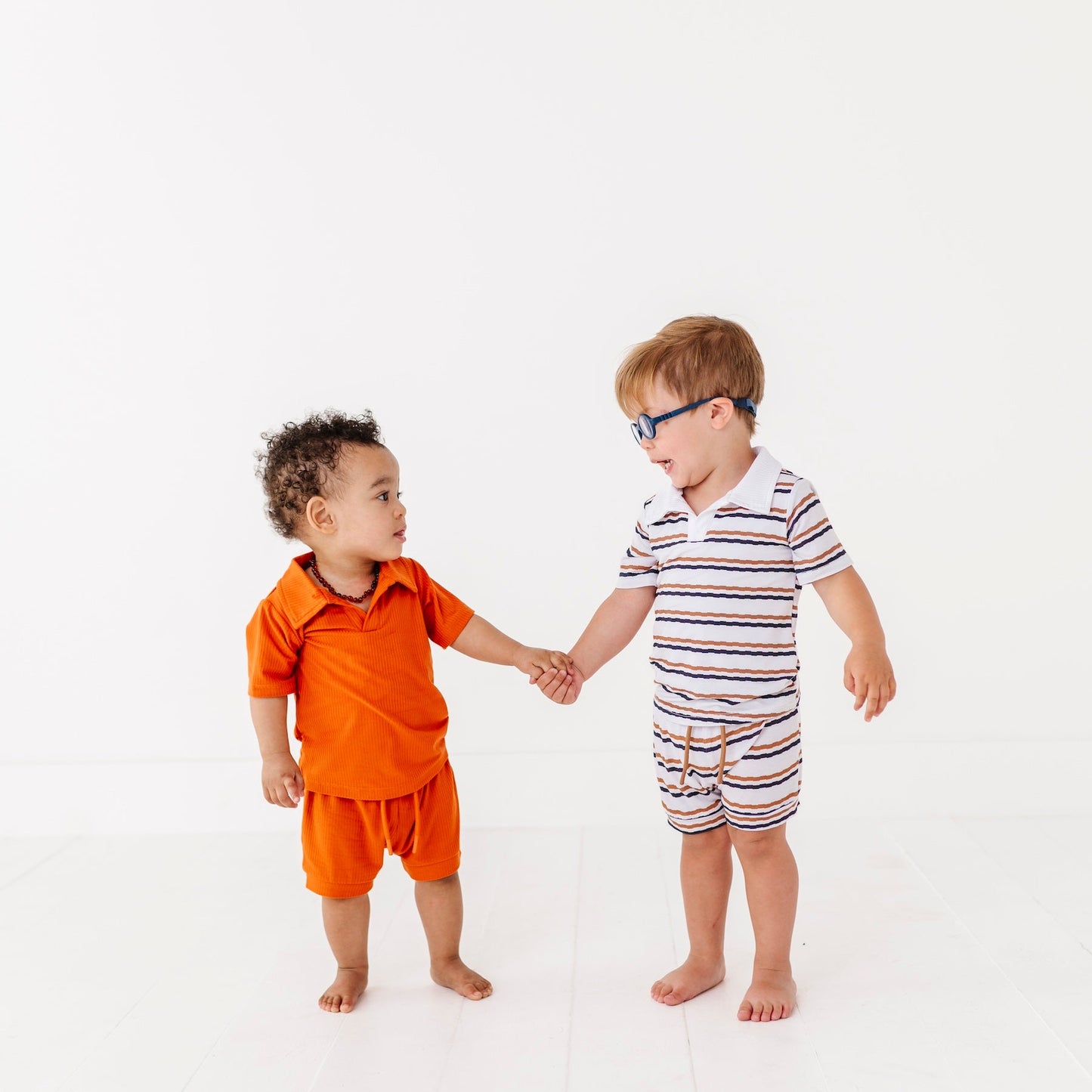 Polo Onesie + Shorts Set