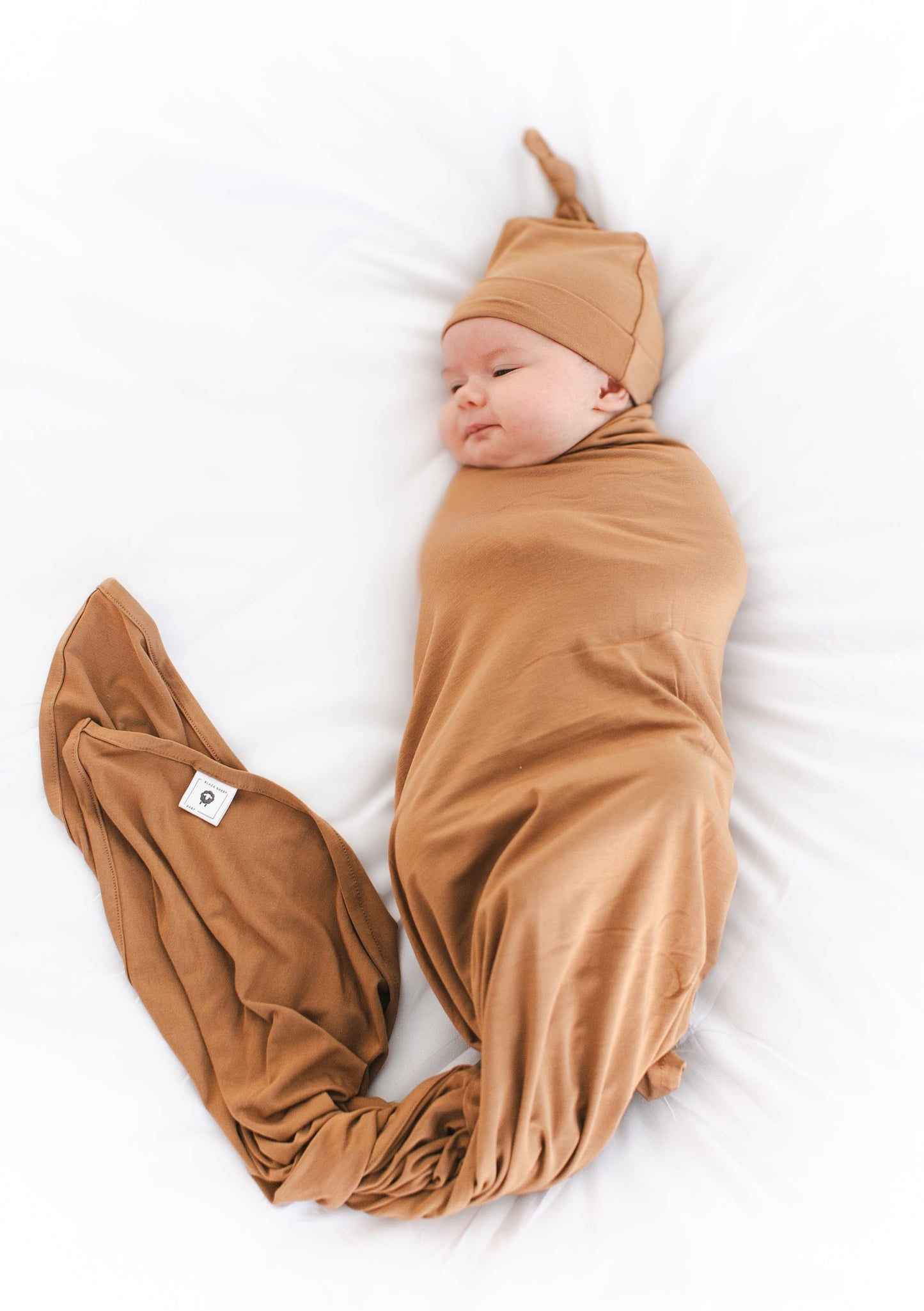 Bamboo Swaddle & Knotted Hat