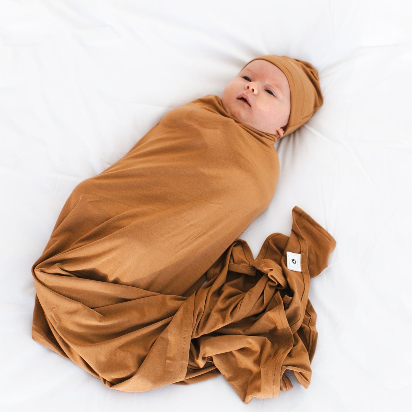 Bamboo Swaddle & Knotted Hat