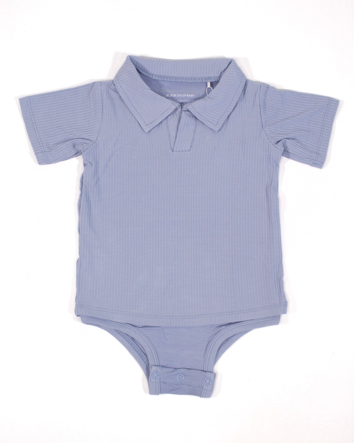 Ribbed Polo Onesie