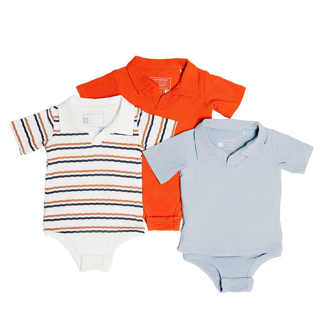 Ribbed Polo Onesie