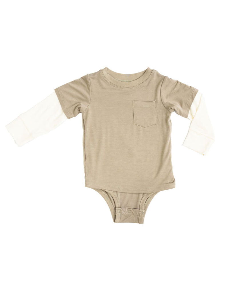 Layered Long Sleeve Onesie Tee