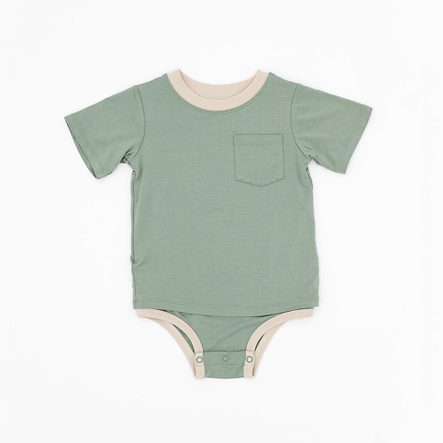 Ringer Pocket Tee Onesie