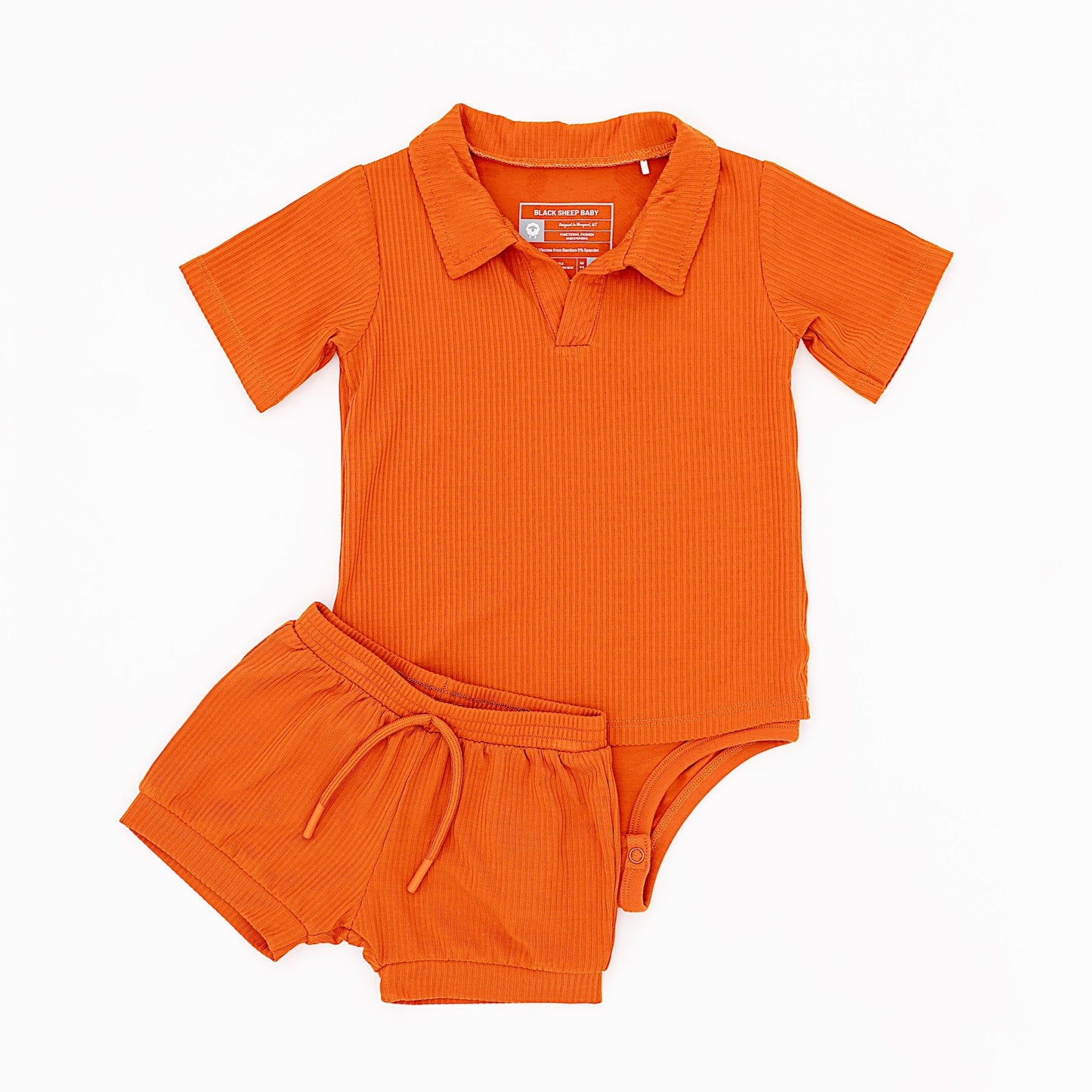 Polo Onesie + Shorts Set