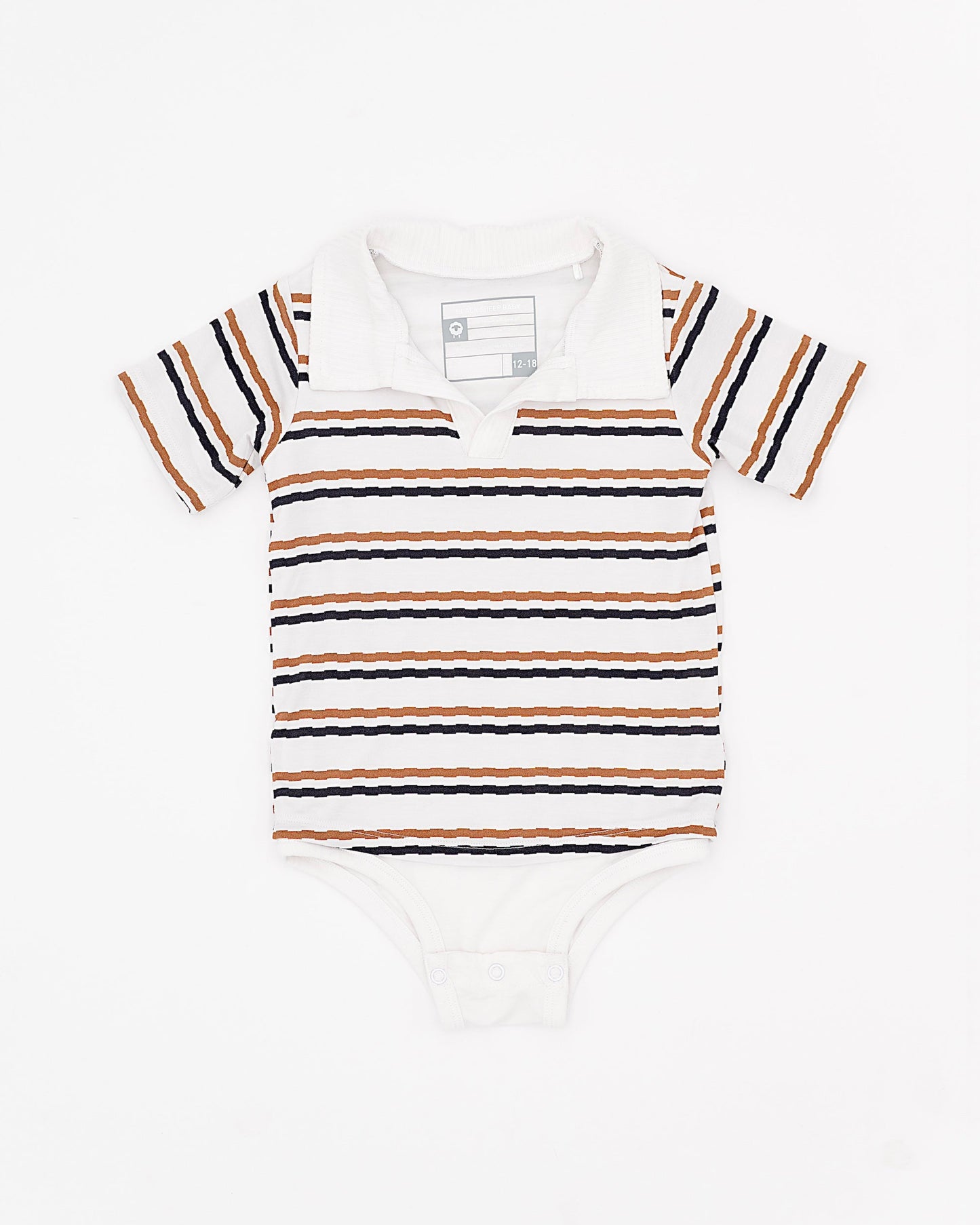 Ribbed Polo Onesie
