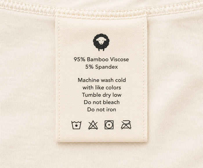 Onesie care label