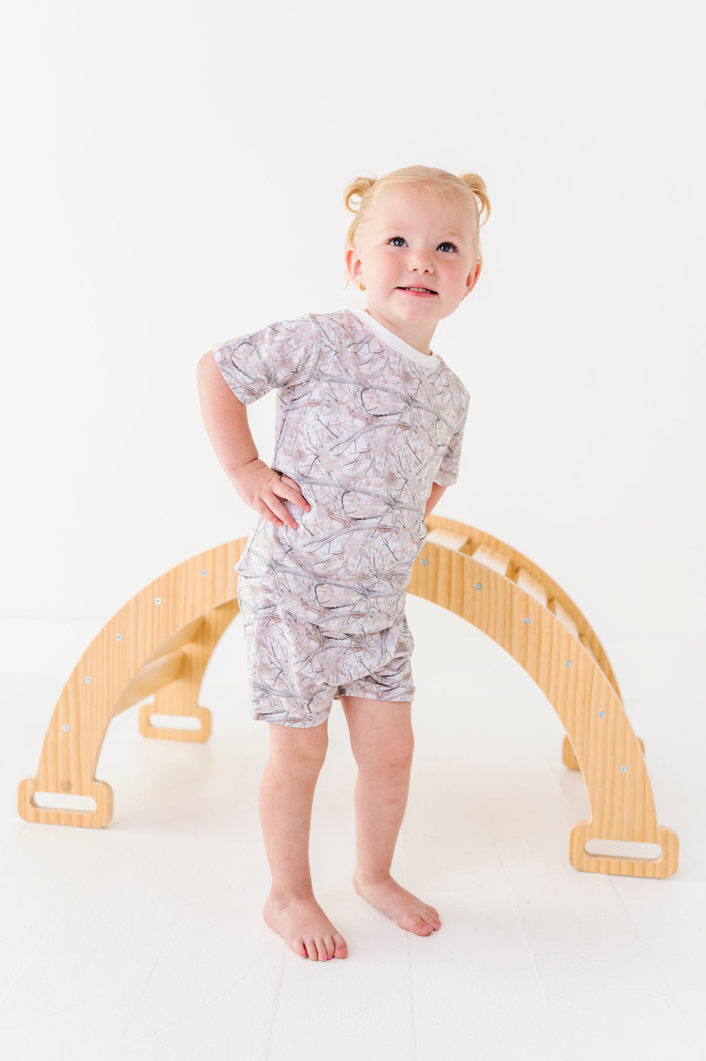 White Oak Camo Onesie Tee & Short Set