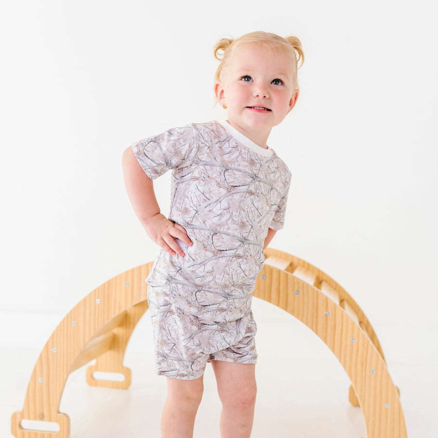 White Oak Camo Onesie Tee & Short Set