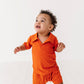 Ribbed Polo Onesie