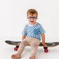 Checkered Pocket Tee Onesie