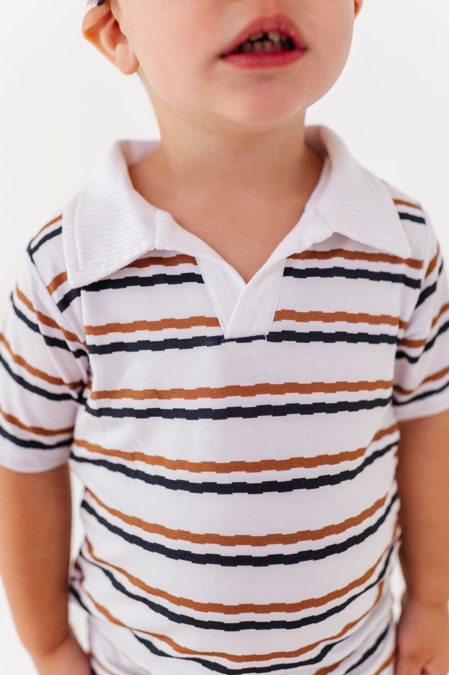 Ribbed Polo Onesie