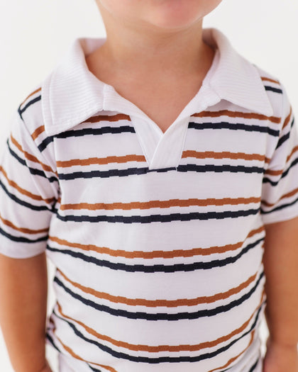 Ribbed Polo Onesie