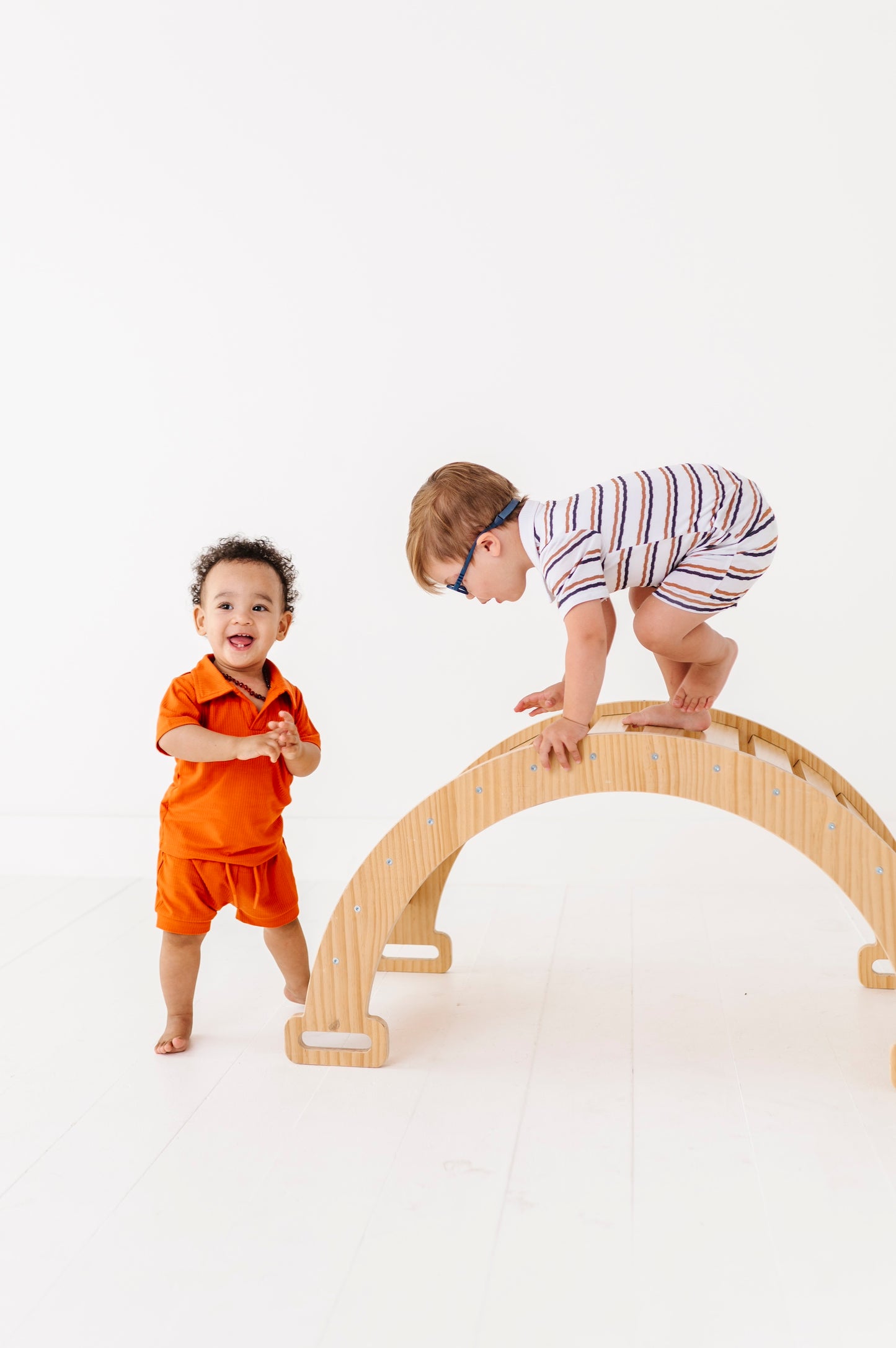 Ribbed Polo Onesie