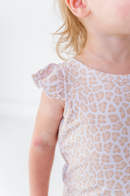 Cheetah Flutter Sleeve Setie