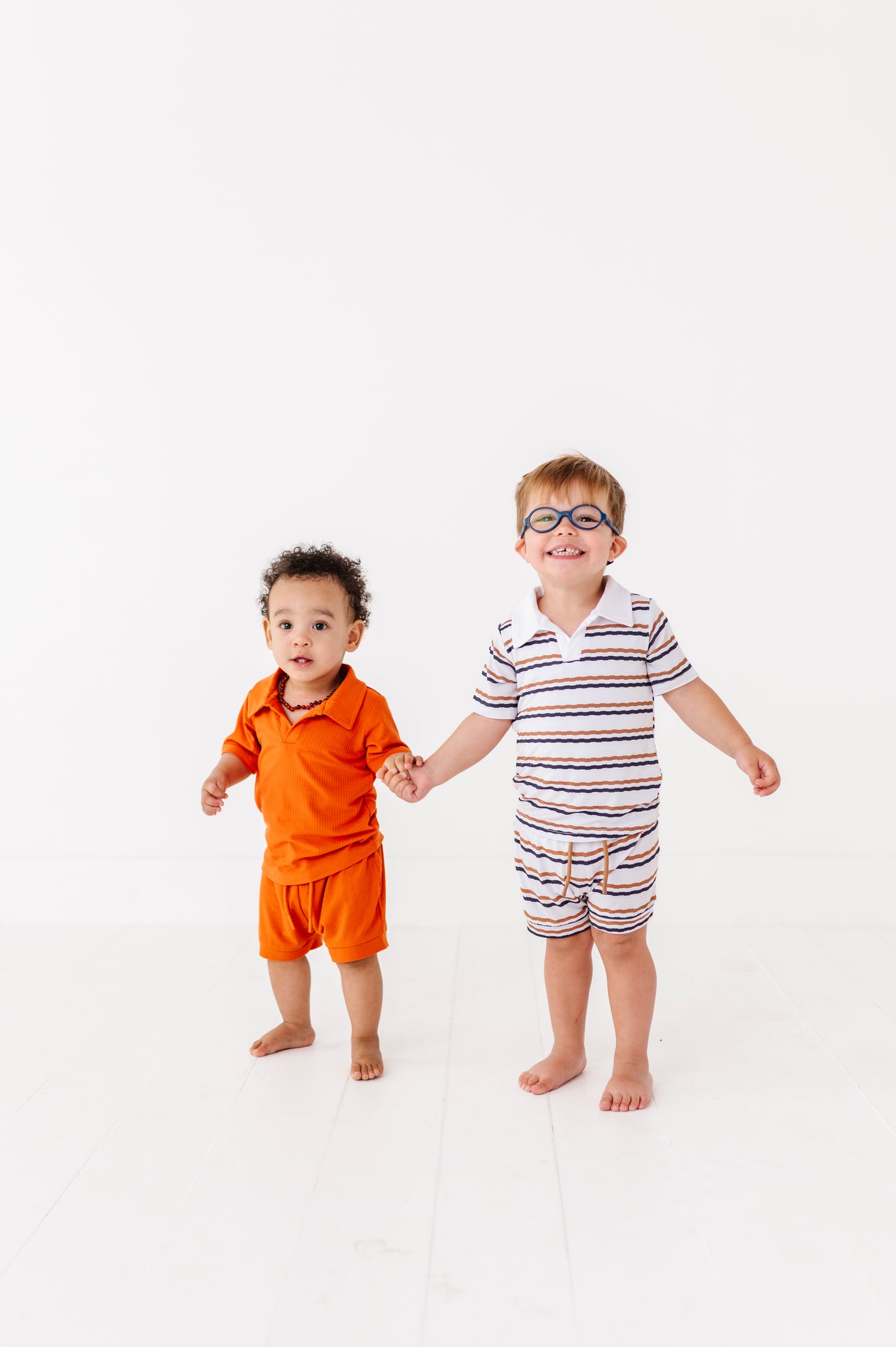 Ribbed Polo Onesie