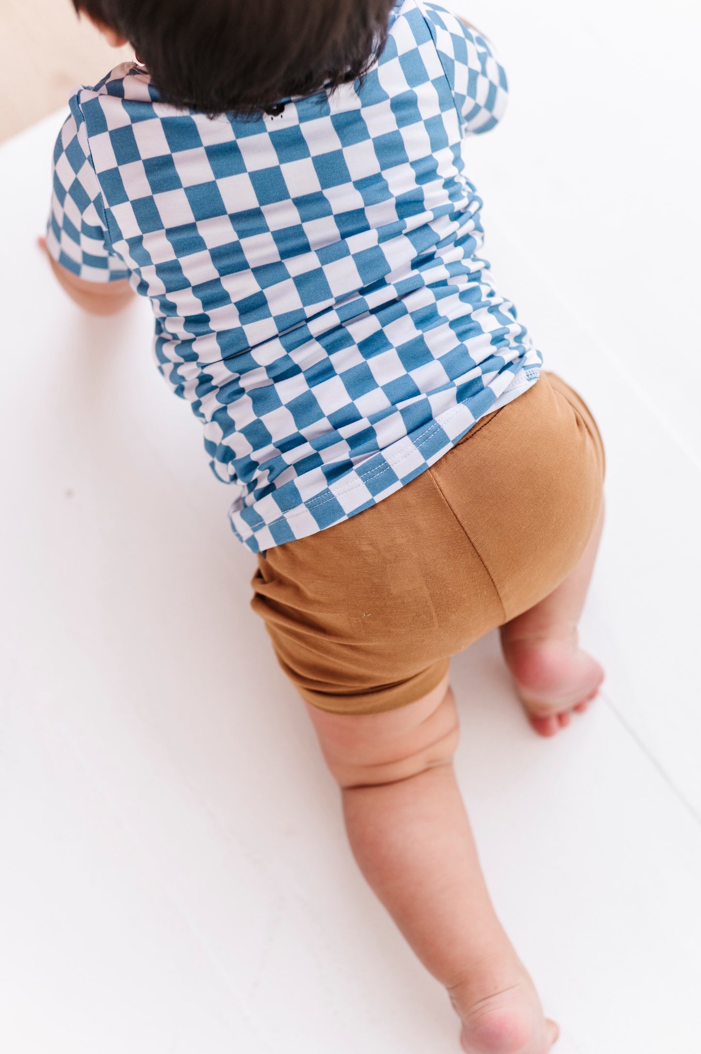 Checkered Pocket Tee Onesie