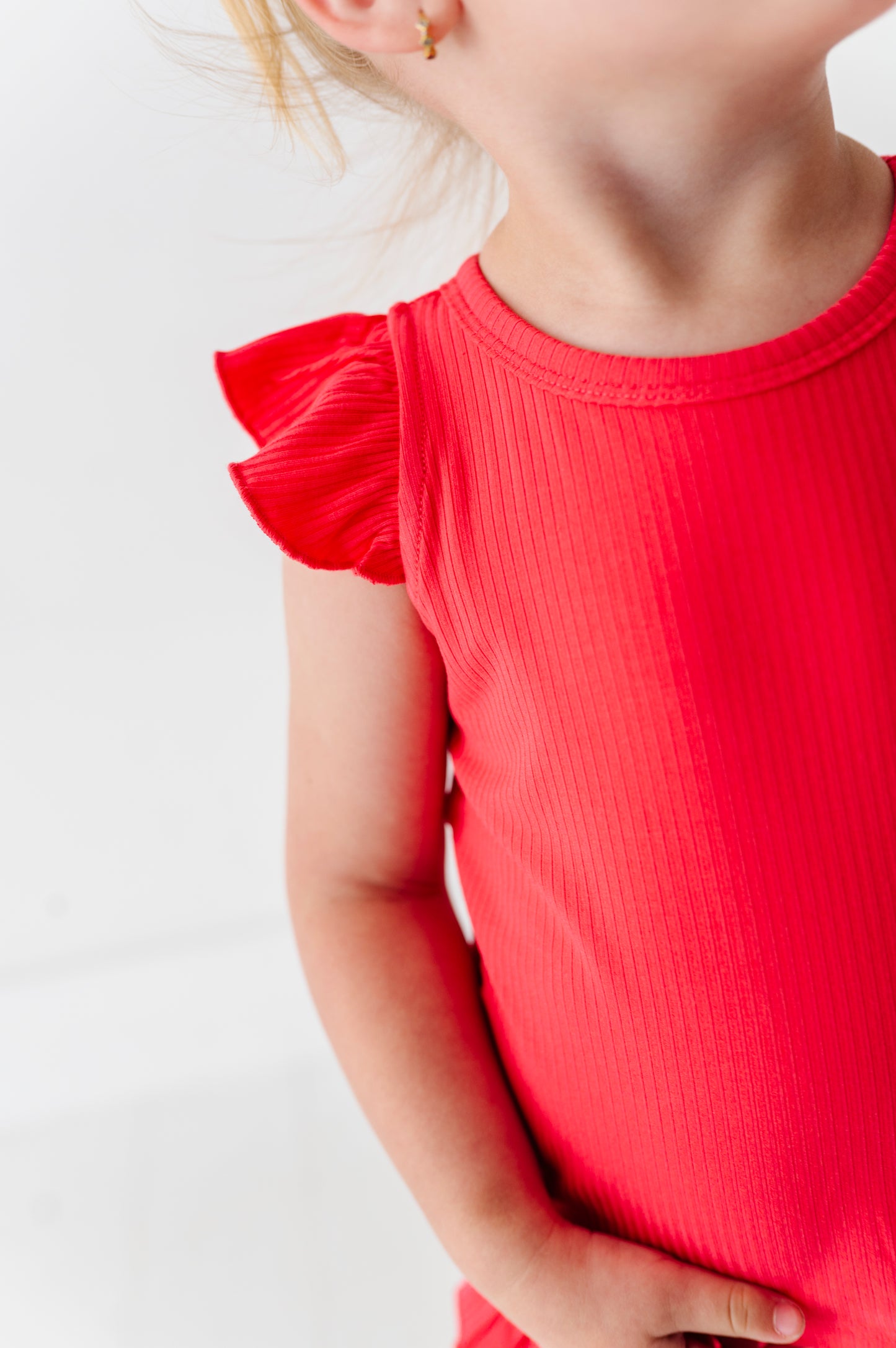 Hot Pink Flutter Sleeve Setie