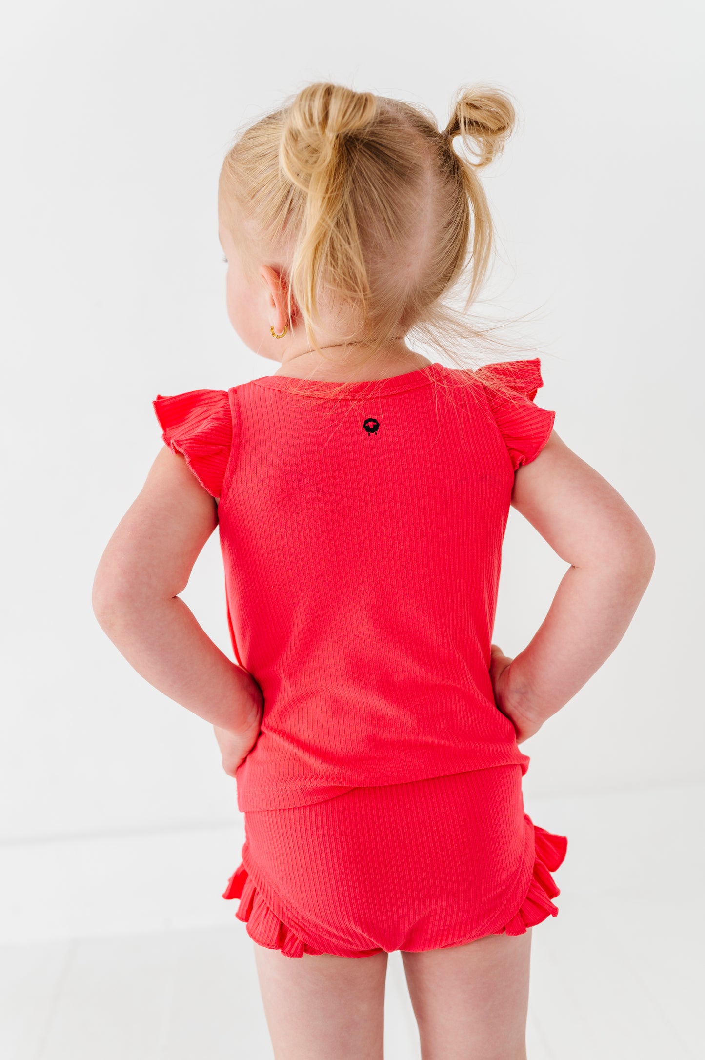 Hot Pink Flutter Sleeve Setie