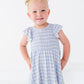 Blue Gingham Scrunch Dressie