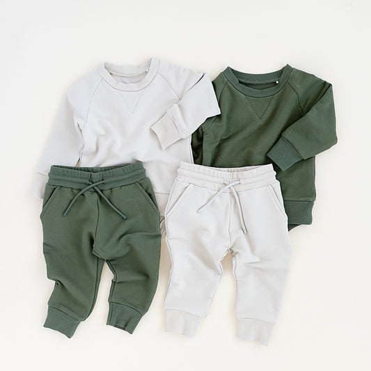 Onesie Sweatshirt Top & Bottom Set