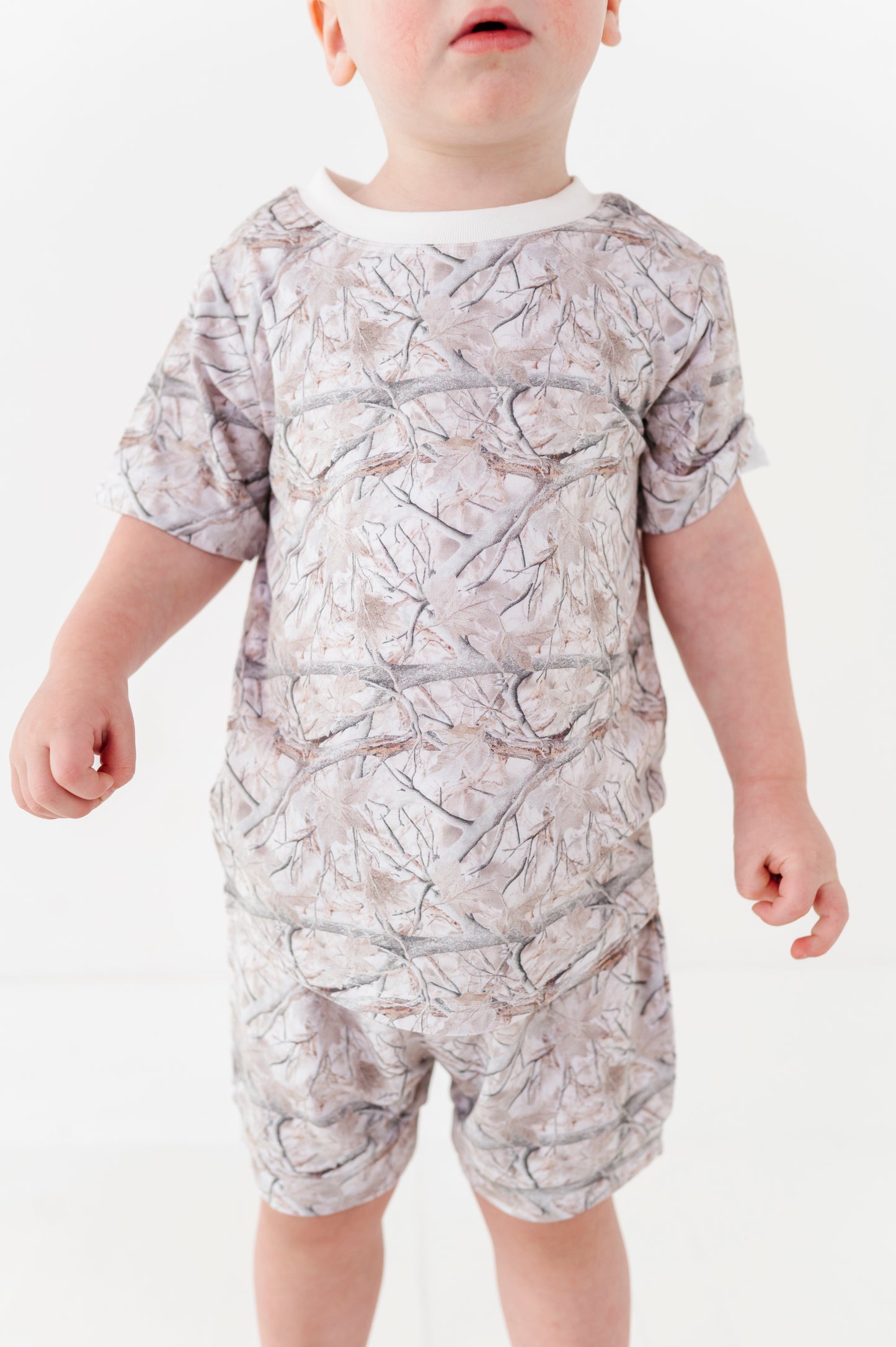 White Oak Camo Onesie Tee & Short Set