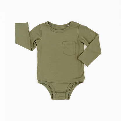 Long Sleeve Pocket Onesie