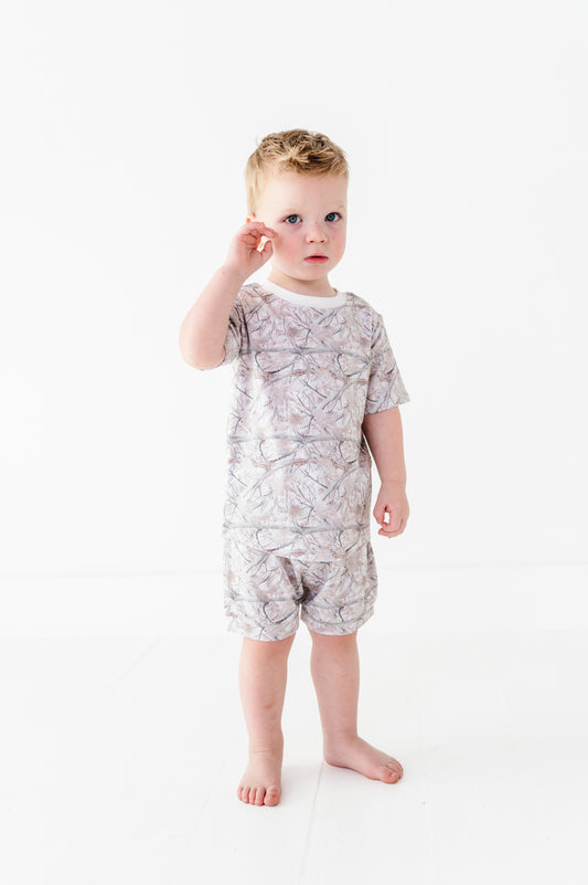 White Oak Camo Onesie Tee & Short Set