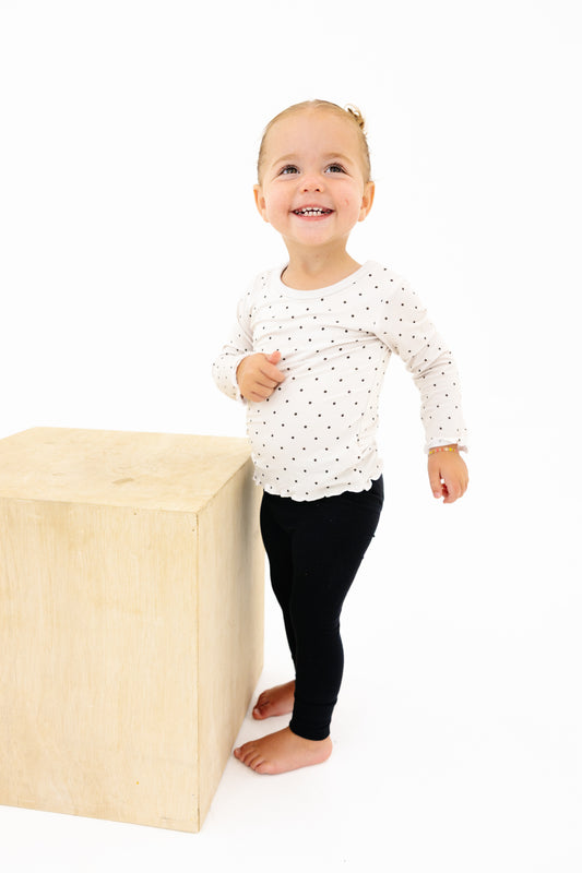 Scalloped Sleeve Onesie Tee
