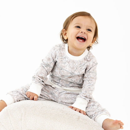 Camo Prints Sweatshirt Onesie + Sweatpant Set