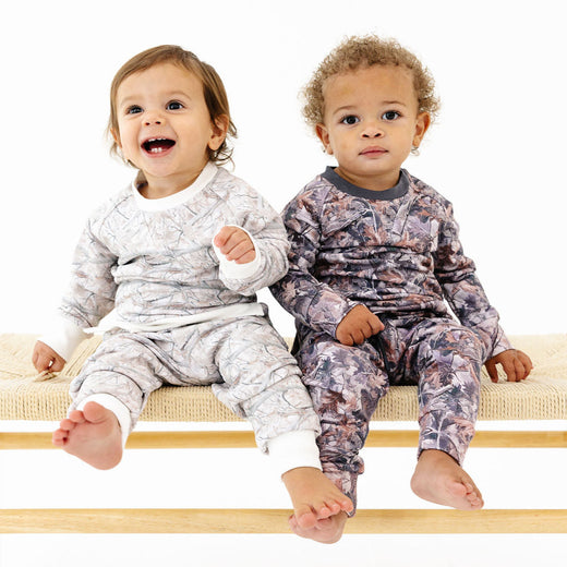 Camo Prints Sweatshirt Onesie + Sweatpant Set
