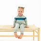 Rugby Sweatshirt Onesie + Sweatpant Set