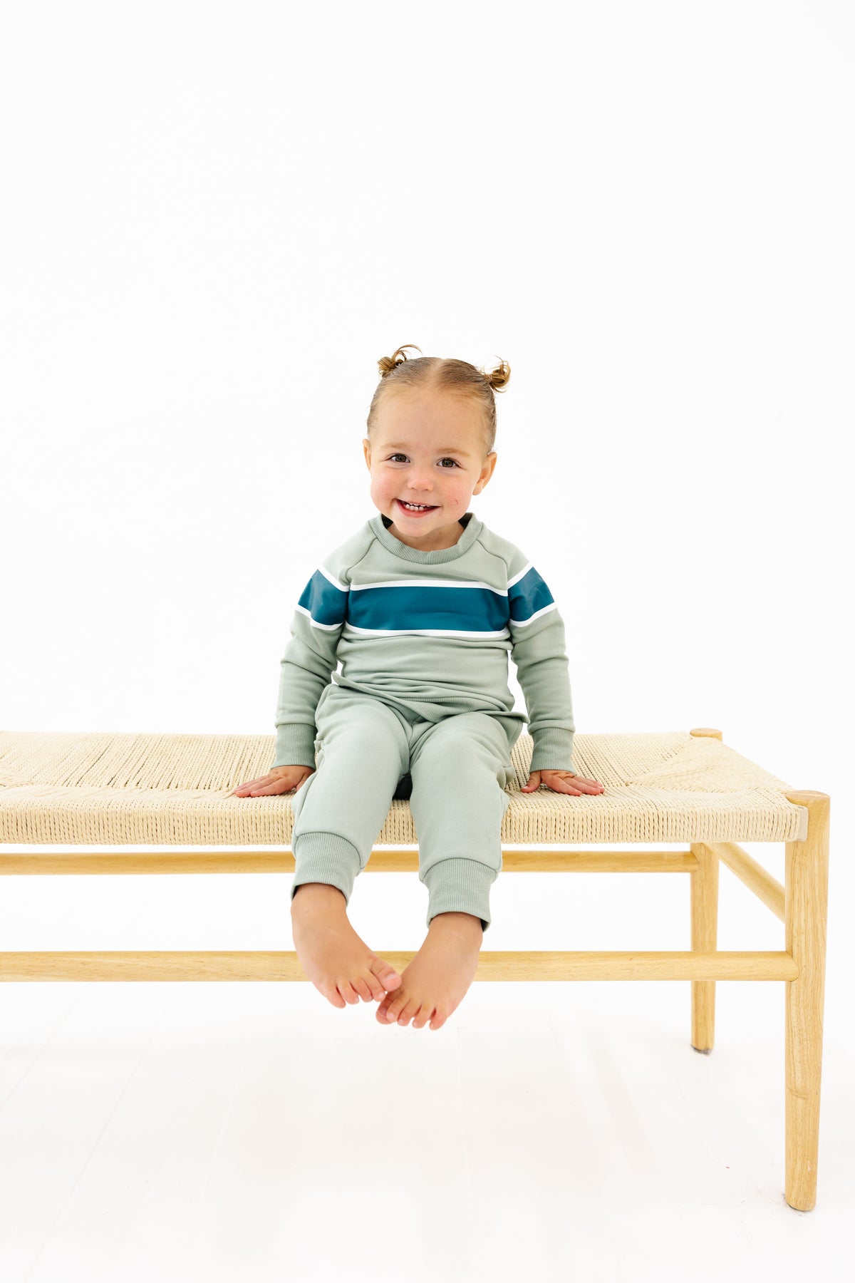 Rugby Sweatshirt Onesie + Sweatpant Set