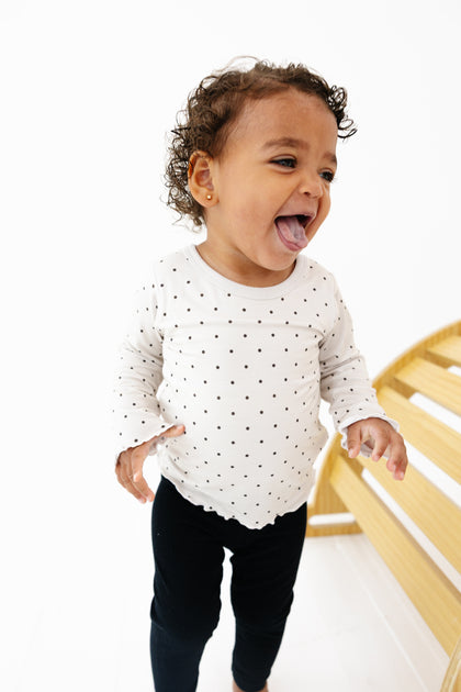Scalloped Sleeve Onesie Tee