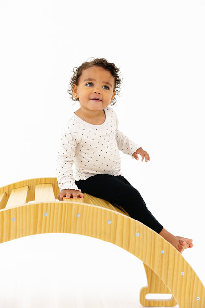 Scalloped Sleeve Onesie Tee