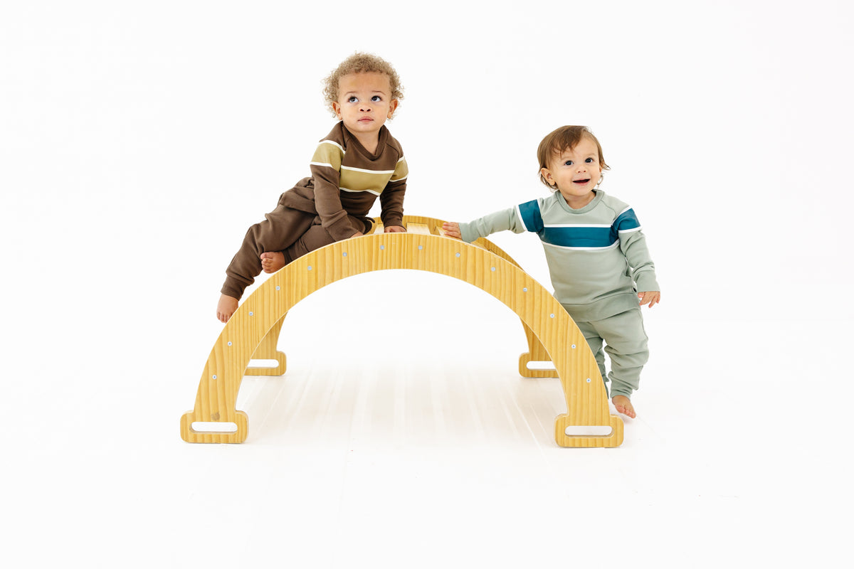 Rugby Sweatshirt Onesie + Sweatpant Set