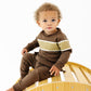 Rugby Sweatshirt Onesie + Sweatpant Set