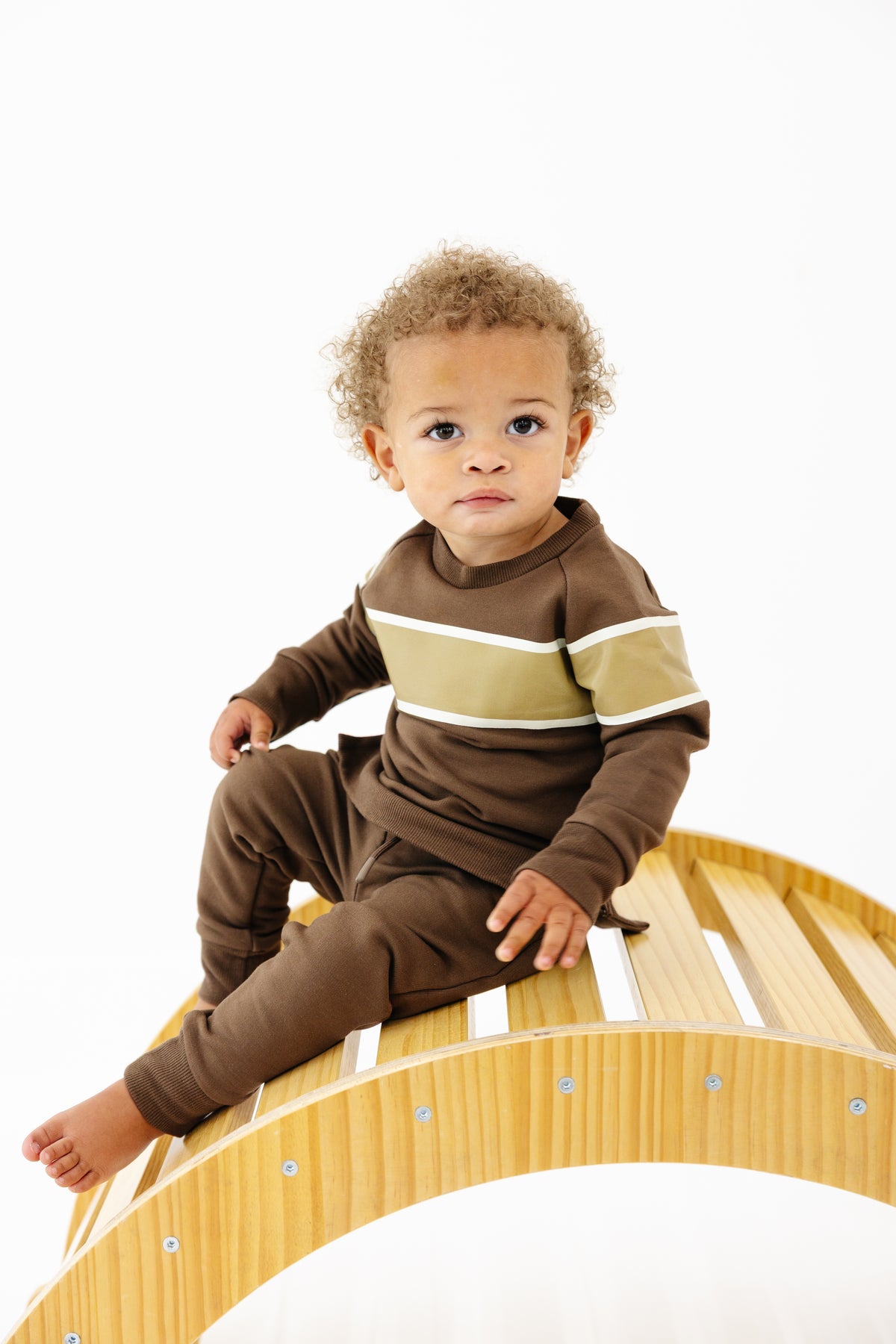 Rugby Sweatshirt Onesie + Sweatpant Set