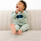 Rugby Sweatshirt Onesie + Sweatpant Set
