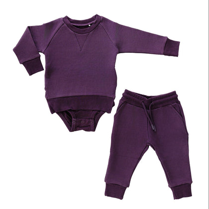 Sweatshirt Onesie + Pant Set