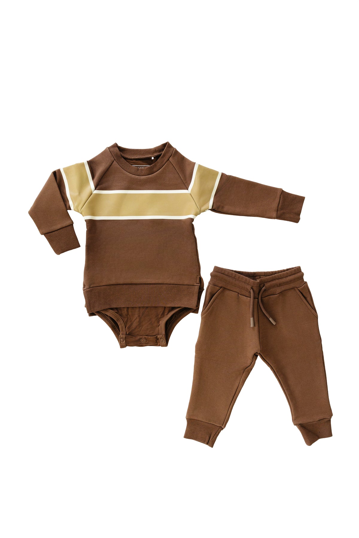 Rugby Sweatshirt Onesie + Sweatpant Set