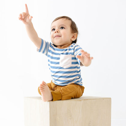 Striped Pocket Tee Onesie