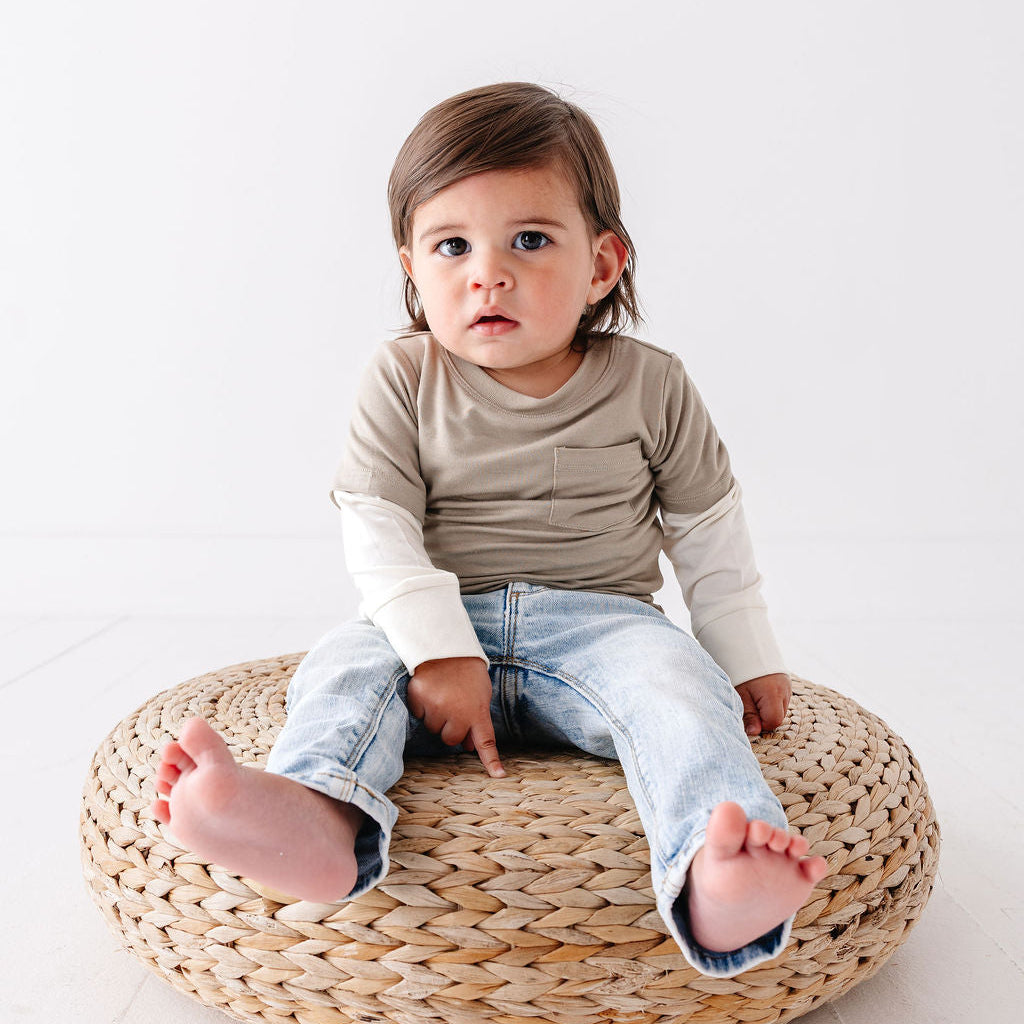 Layered Long Sleeve Onesie Tee