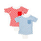 Checkered Pocket Tee Onesie