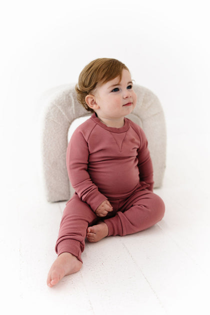 Sweatshirt Onesie + Pant Set