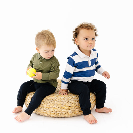 Polo Long Sleeve Onesie Tee