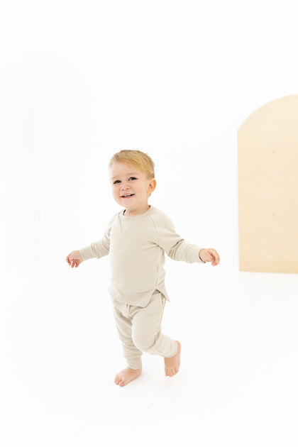Sweatshirt Onesie + Sweatpant Set