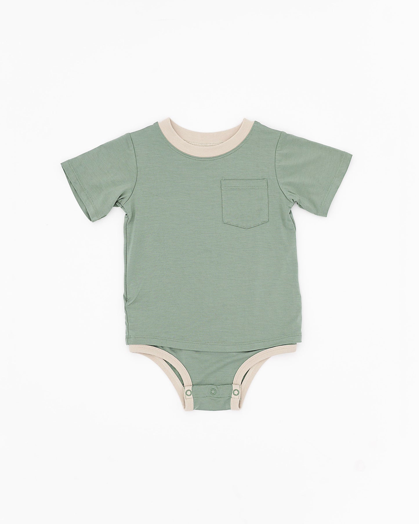 Ringer Pocket Tee Onesie