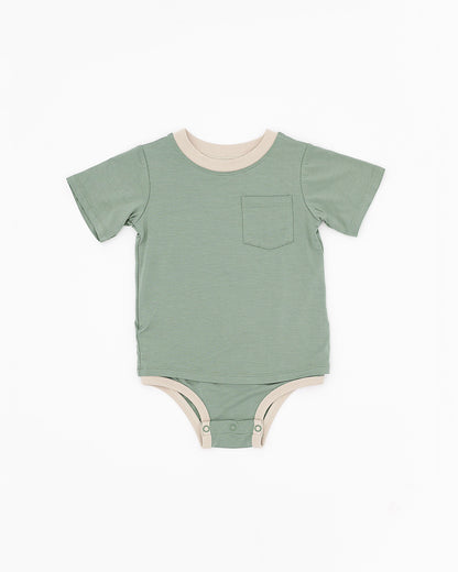 Ringer Pocket Tee Onesie