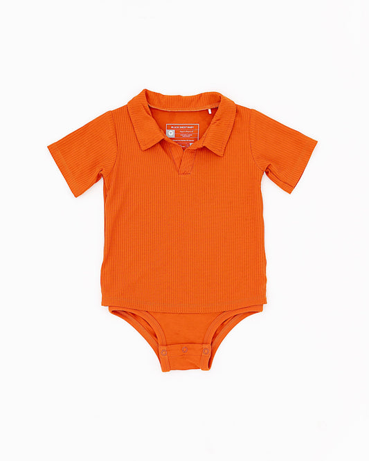 Ribbed Polo Onesie